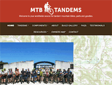 Tablet Screenshot of mtbtandems.com